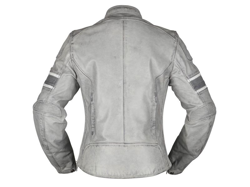 Modeka Iona Motorrad Lederjacke Damen (hellgrau)