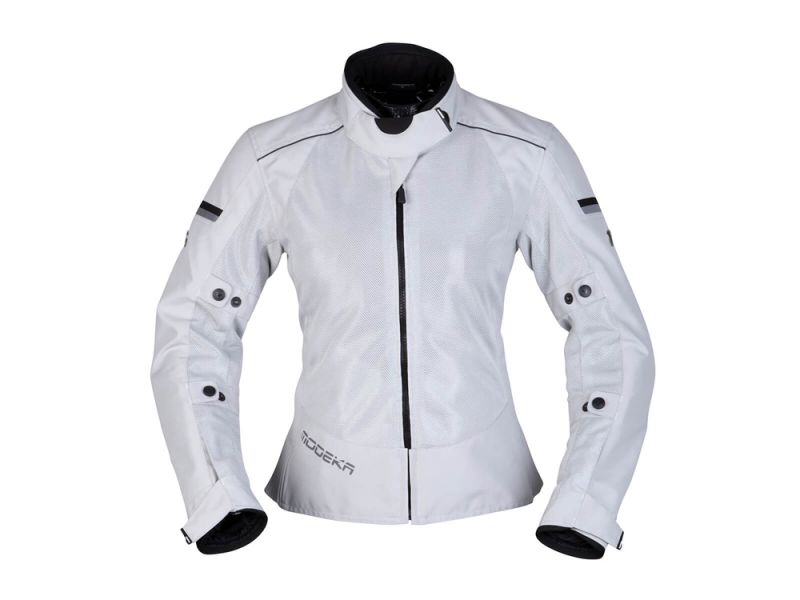 Chaqueta de moto Modeka Veo Air para señoras (gris claro)