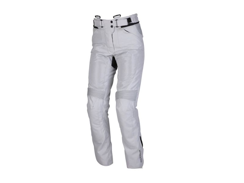 Pantalones de moto Modeka Veo Air para señoras (gris claro)