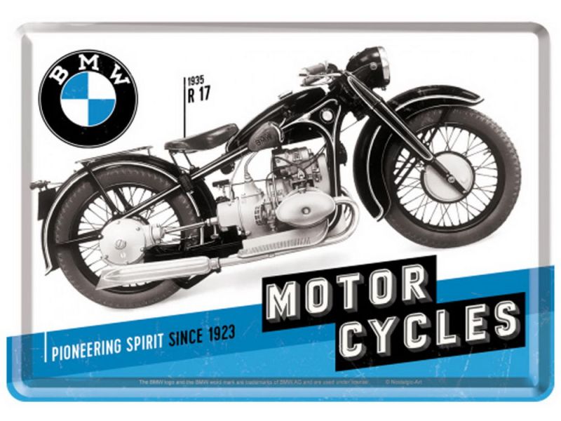 Nostalgic-Arts Postal metálica BMW Timeline (10x14cm)