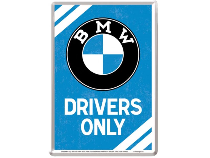 Nostalgic-Arts Tarjeta postal BMW Drivers Only (10x14cm)