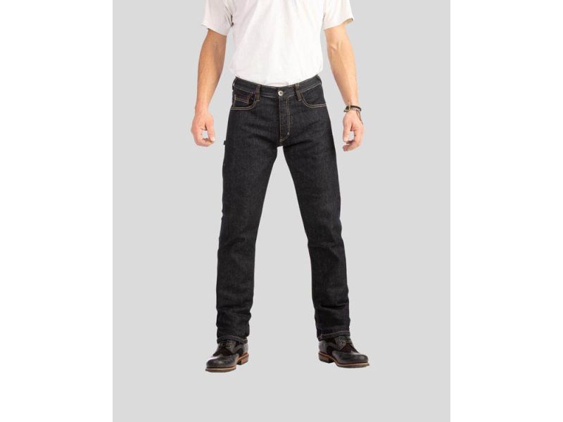 rokker Iron Selvage Raw Motorcycle Jeans (azul)