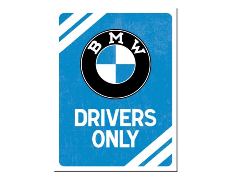 Nostalgic-Arts Imán BMW Drivers Only (6x8cm)
