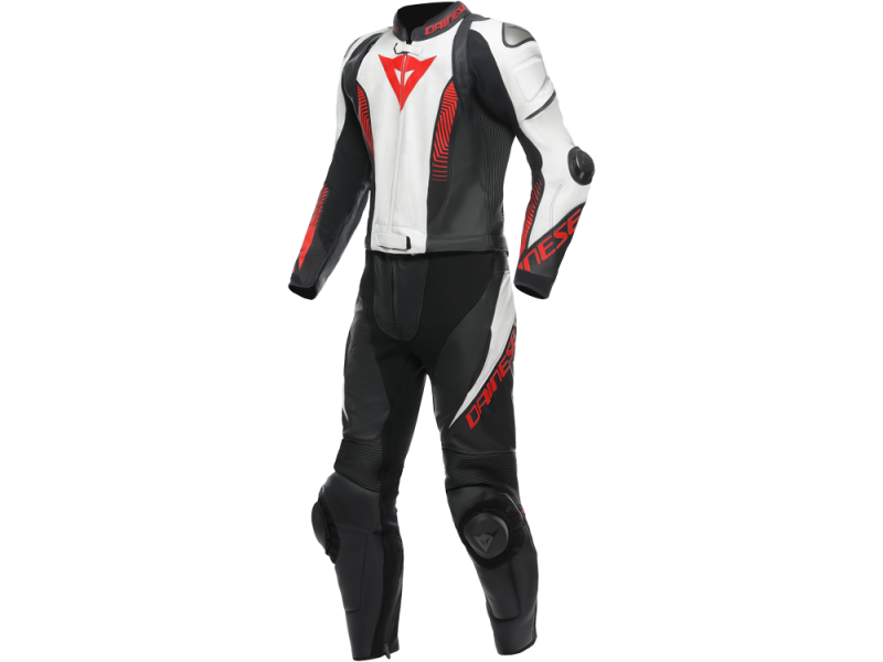 Dainese Laguna Seca 5 2tlg. Motorradlederkombi Herren (schwarz/weiß/rot)