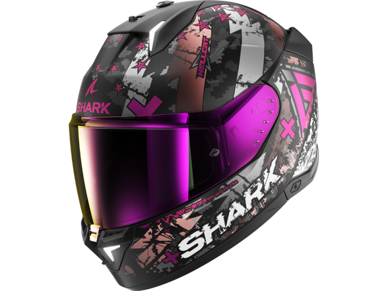 Shark Skwal i3 Hellcat Integralhelm (Schwarz/Chrom/Lila)