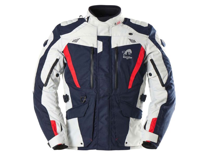 Furygan Apalaches Evo Motorradjacke (blau / perlgrau / rot)