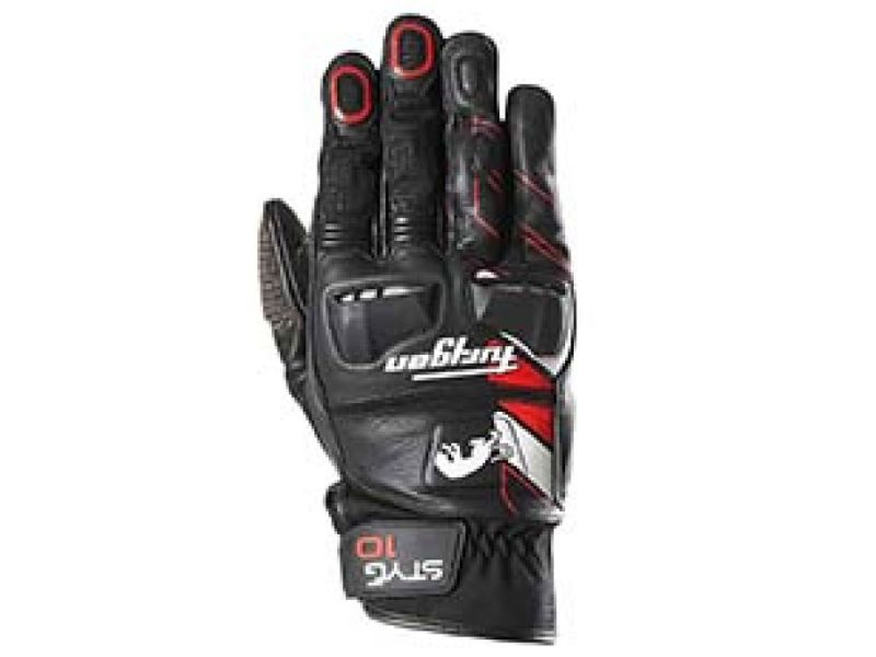 Furygan Styg 10 Motorradhandschuhe (schwarz / weiß / rot)
