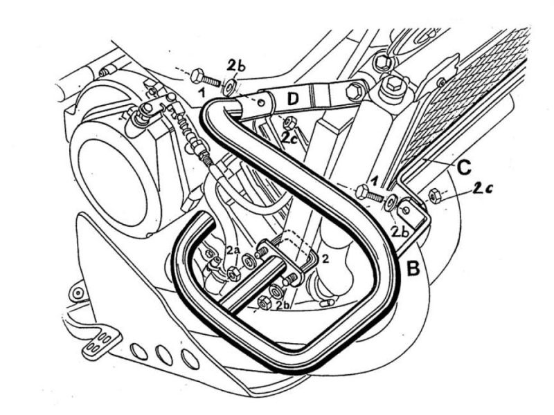 Hepco & Becker Crash bar Yamaha XTZ 750 Super Ténéré (blanco)