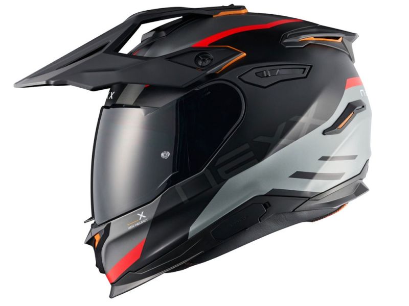 Nexx Y.Travl Quest MT Motorrad Endurohelm (schwarz / rot)