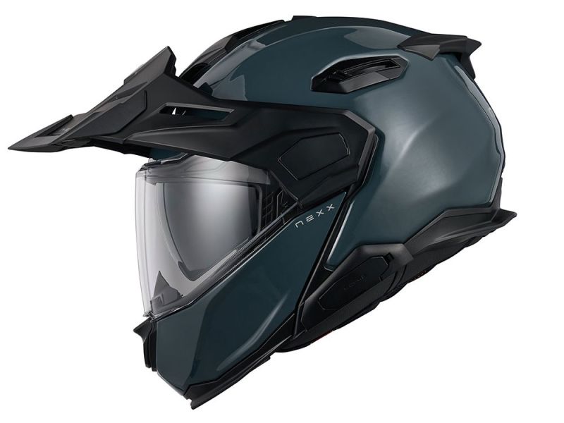 Nexx X.LifeCountry Plain Motorrad Klapphelm (wild blue)