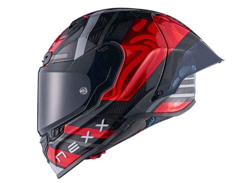 Nexx X.R3R Swirl Motorrad Integralhelm (rot)