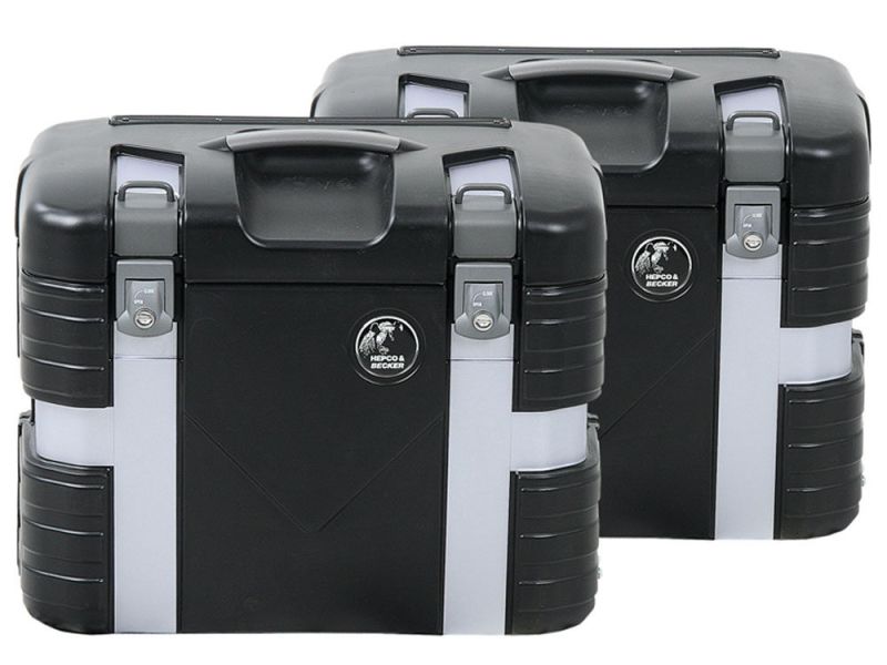 Hepco & Becker Juego de maletas laterales para moto Gobi (black edition)
