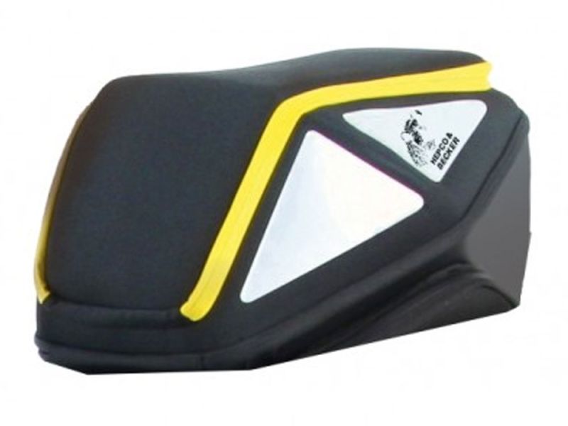 Hepco & Becker Bolsa trasera Royster con enganche para cinturón (negro / amarillo)