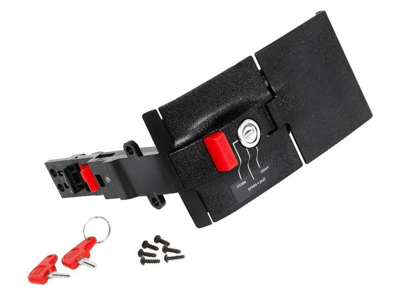 Hepco & Becker Journey TC 30 / 40 / 50 Cierre de la tapa del maletero (versión con placa adaptadora)