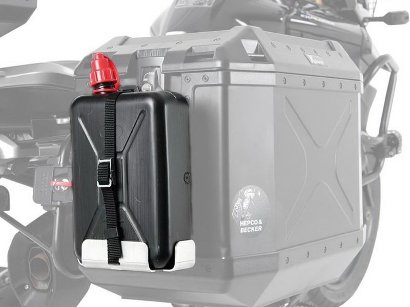 Hepco & Becker Bidón de 2 litros con soporte