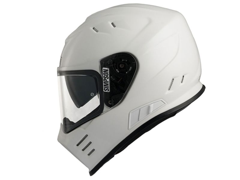 Simpson Venom Motorrad Integralhelm (weiß)