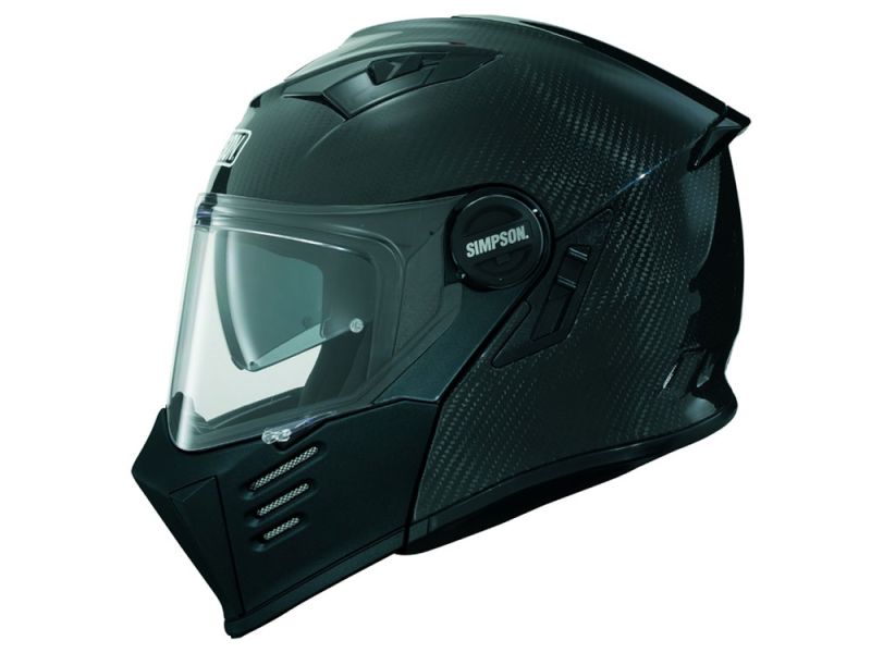 Simpson Darksome Motorrad Klapphelm (carbon / mattschwarz)