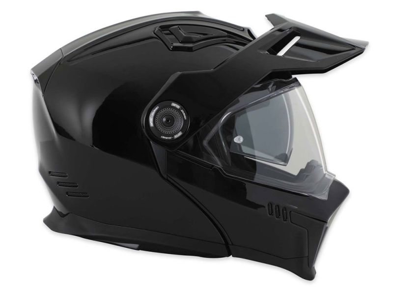 Simpson Journey Solid Motorrad Klapphelm (schwarz)