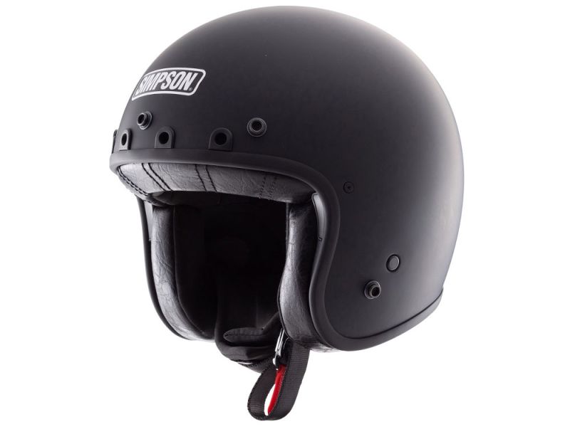 Simpson Chopper Motorrad Jethelm ohne Visier (mattschwarz)