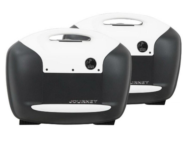 Hepco & Becker Juego de alforjas laterales para moto Journey 42 (edición blanca)