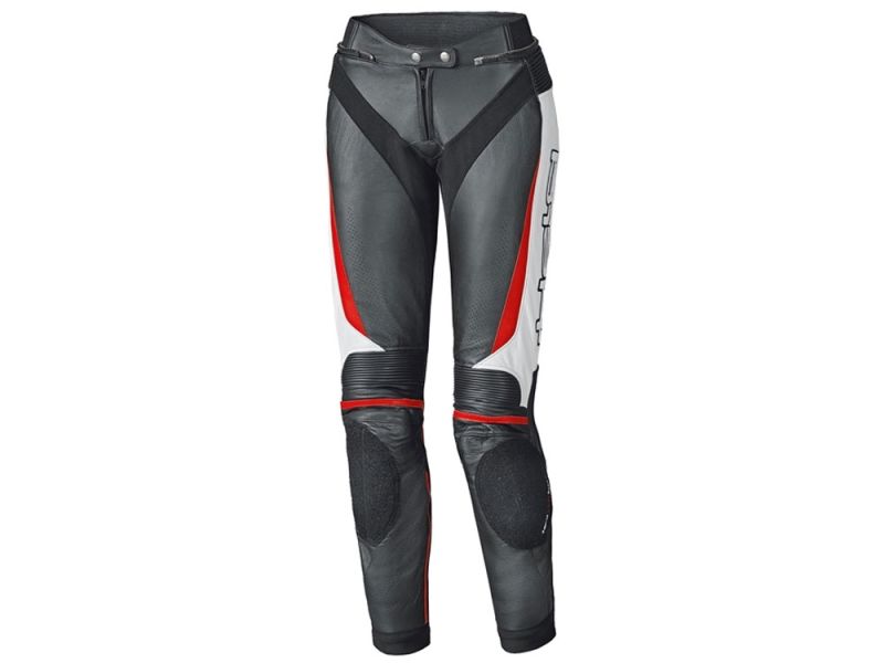 Held Pantalones de moto Lane II señoras (negro / blanco / rojo)