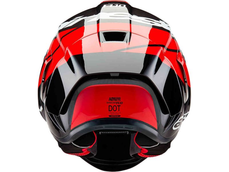 Alpinestars Supertech R10 S-R10 Element Integralhelm (Carbon/Rot/Weiß)
