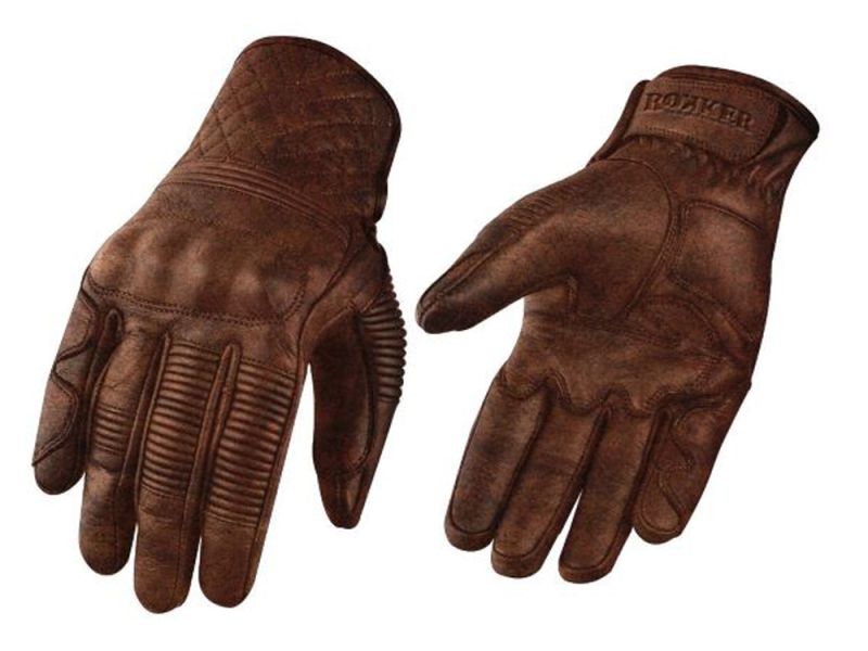 Guantes de moto rokker Tucson (marrón)