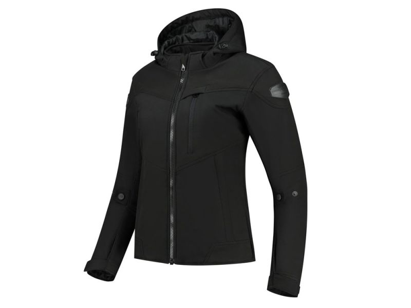 Rusty Stitches Super Ann Motorradjacke Damen (schwarz)