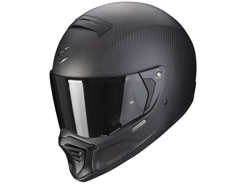 Casco integral Scorpion Exo-HX1 Carbon SE Solid (negro mate / carbono)