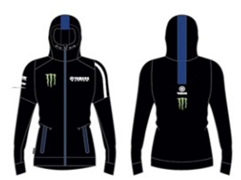Yamaha Paddock Black Edition Monster Energy Hoodie Damen (schwarz/blau)