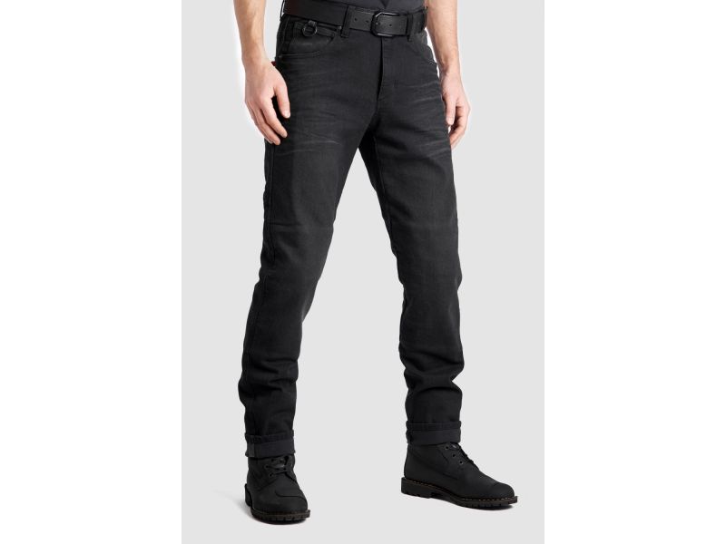 Pando Moto Boss DYN 1 Slim Fit Motorradhose Kurz (Schwarz)