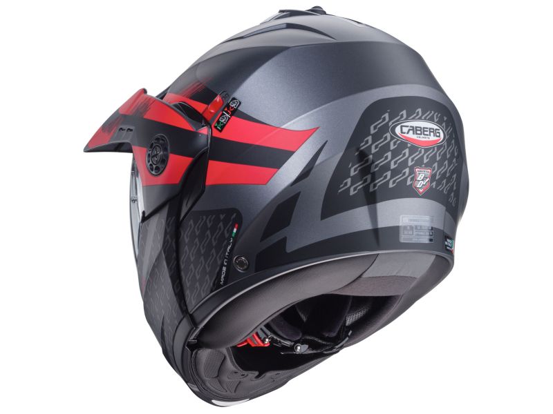 Caberg Tourmax X Sarabe Klapphelm (graumatt/schwarz/rot)
