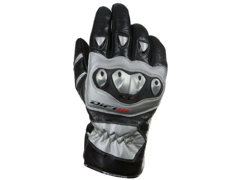 DIFI Guantes de moto Gladiator (negro / plata)