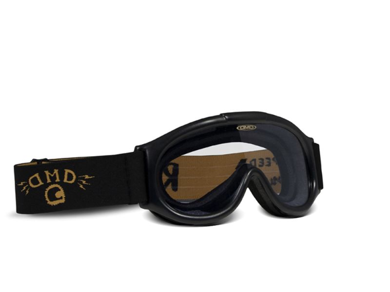 Gafas de moto DMD Ghost (negras / transparentes)