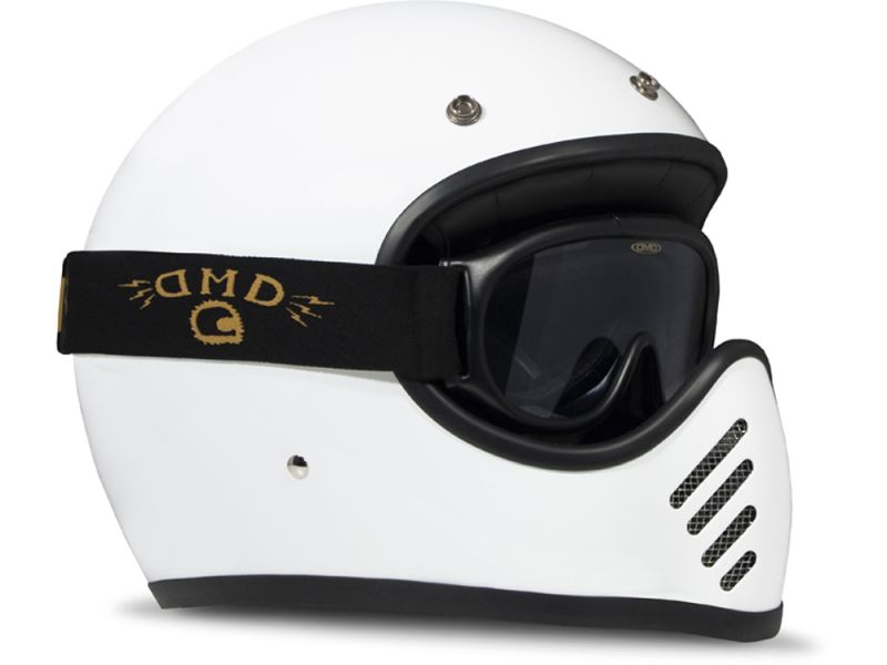 Gafas de moto DMD Ghost (negras / (fuertemente tintadas)