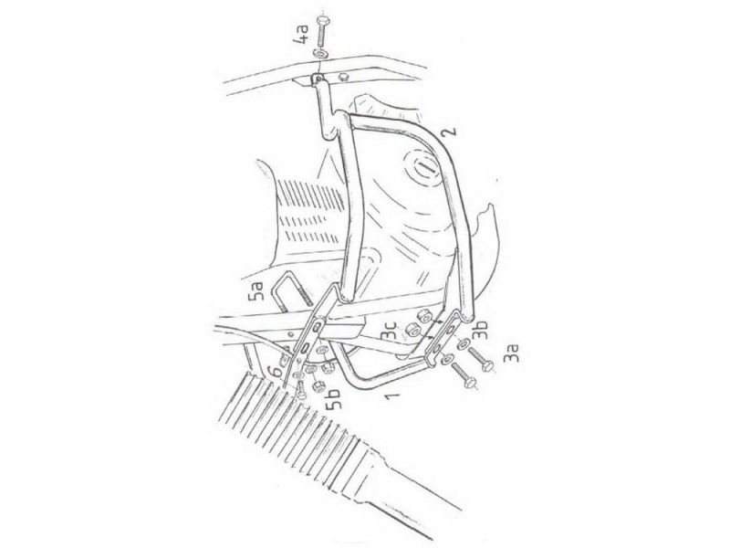 Hepco & Becker Barra de choque Suzuki DR 650 RS (negro 1990-)