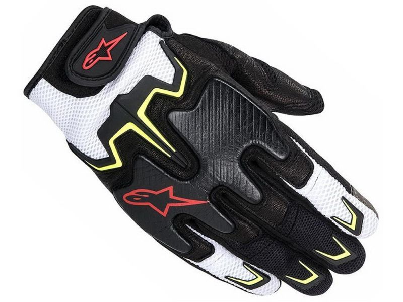 Alpinestars Guantes de moto Fighter (negro / amarillo / rojo / blanco)