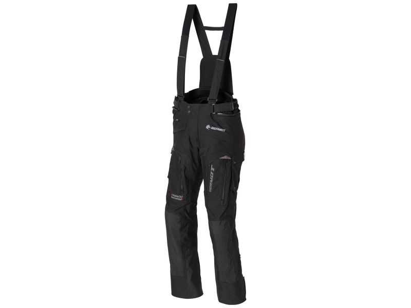 Germot InsideOut Motorrad Textilhose Kurzgröße (Schwarz) inklusive Regenhose