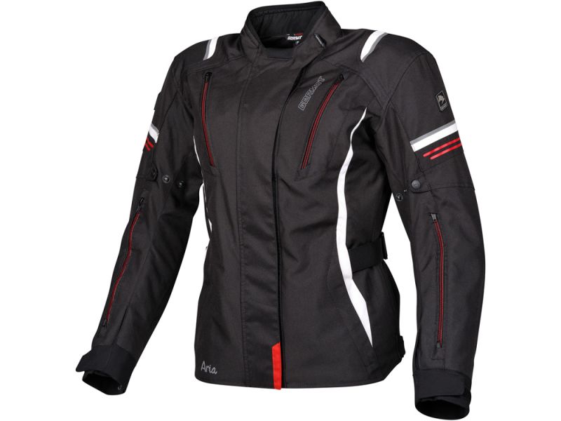 Germot Motorrad Textiljacke Aria Damen (schwarz/weiß-rot)