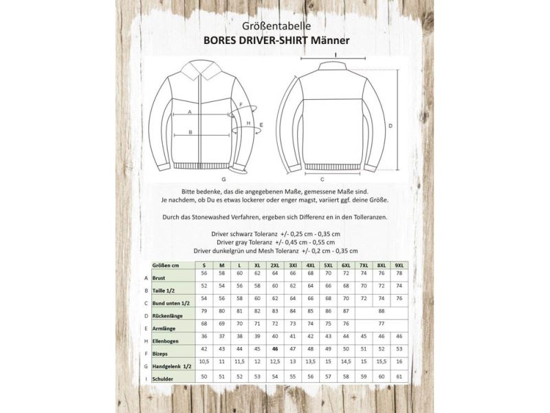 Camisa de conductor Bores Camisa vaquera elástica (azul)