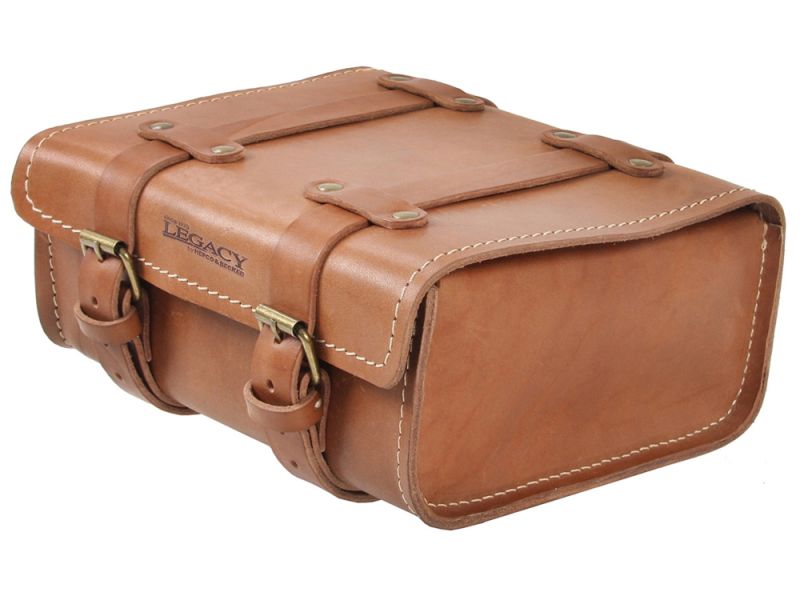 Hepco & Becker Legacy Bolso de cola de piel (marrón claro)