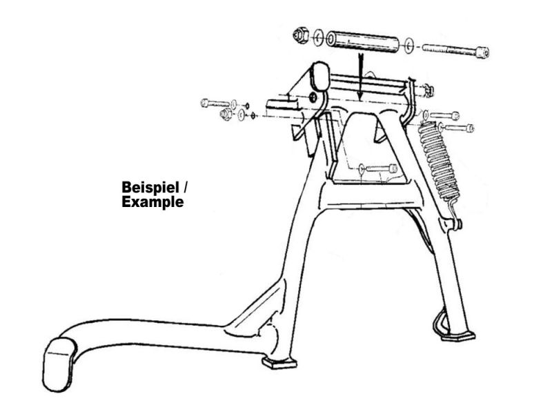 Hepco & Becker Caballete principal BMW F850GS (2018- | negro)