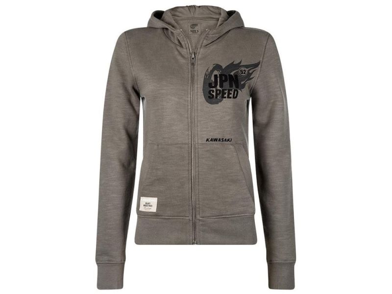Kawasaki JPN Speed Hoody Mujer (gris)