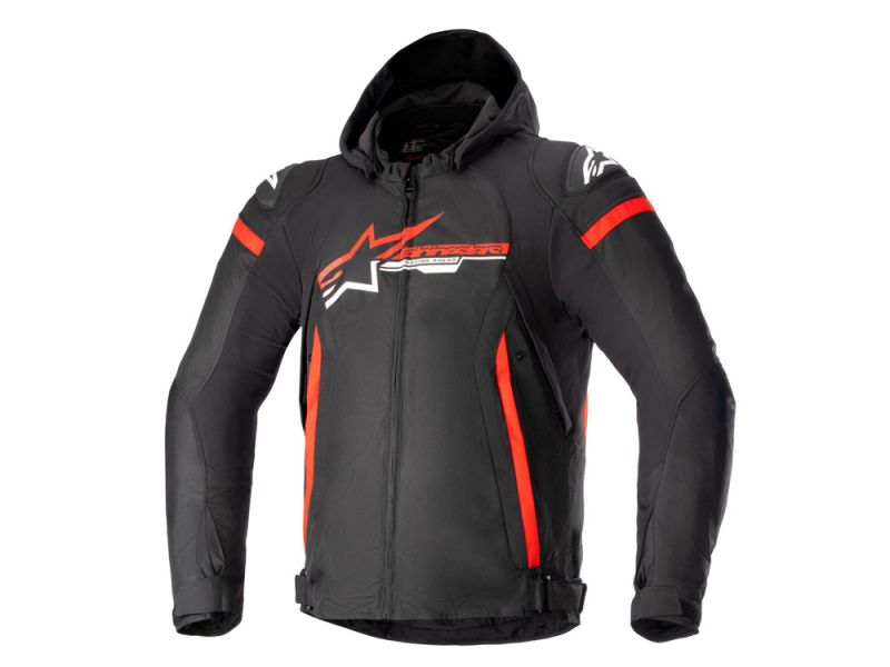 Chaqueta de moto Alpinestars Zaca Waterproof Hombre (negro / rojo / blanco)