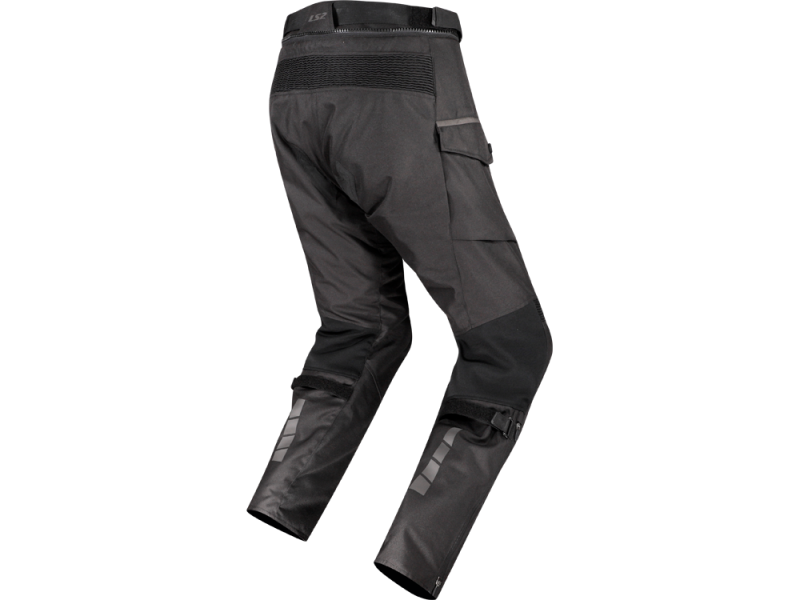 LS2 Travel Motorradhose Kurzgröße (Schwarz/Dunkelgrau)