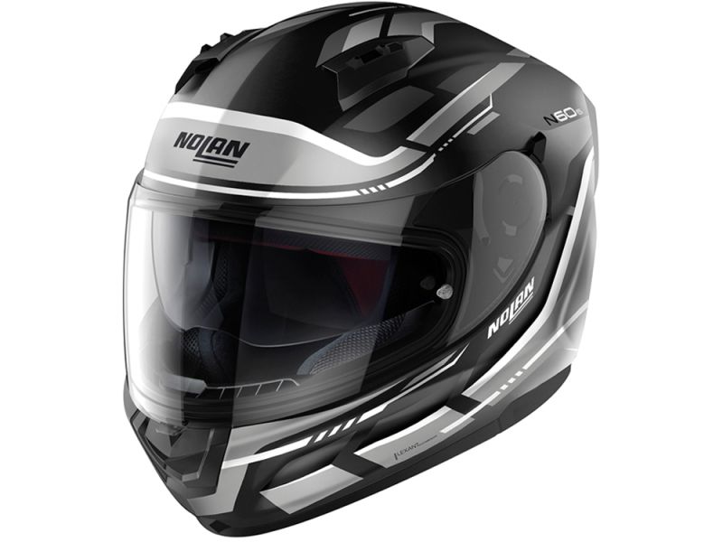 Nolan N60-6 Lancer Integralhelm (schwarzmatt/silber/weiß)