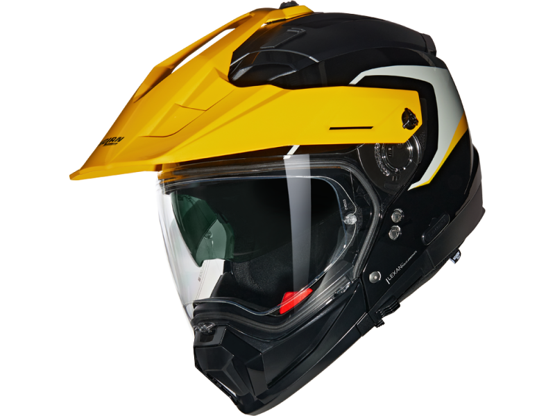 Nolan N70-2X N-Com Convinto 345 Motorradhelm (Schwarz/Grau/Gelb)