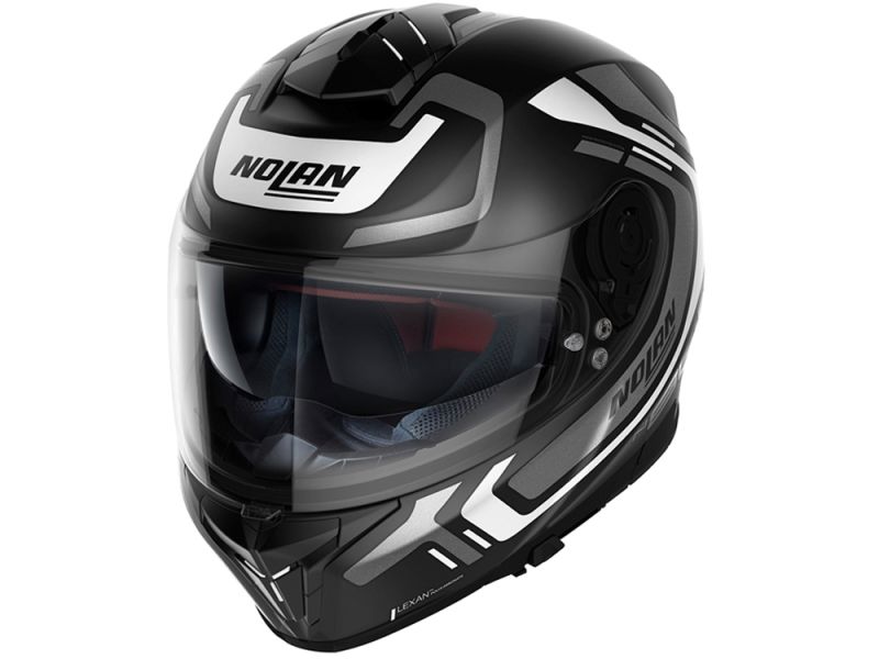 Casco integral Nolan N80-8 Ally N-Com (negro mate / blanco)