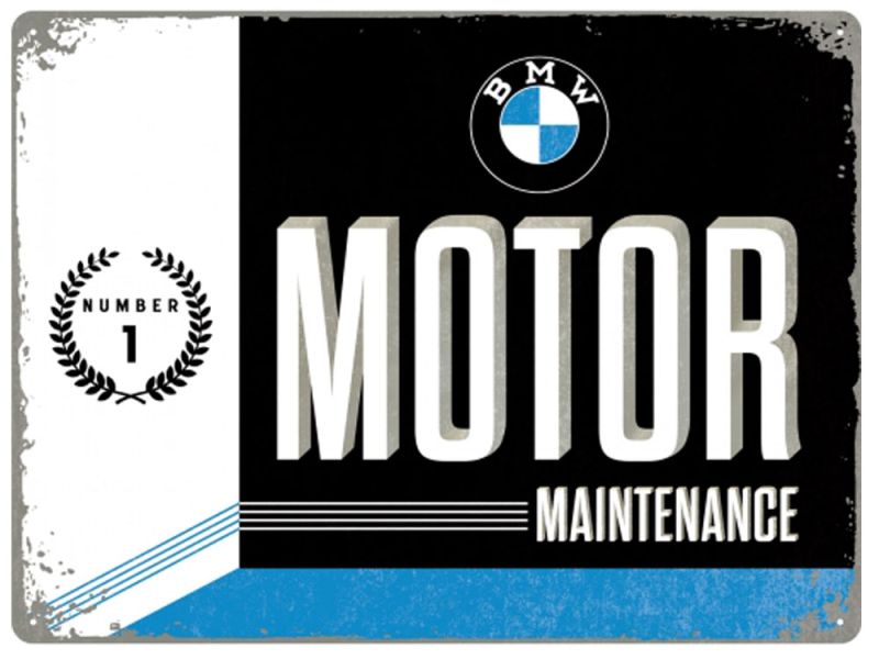 Nostalgic-Arts Cartel metálico Motor BMW (30x40cm)