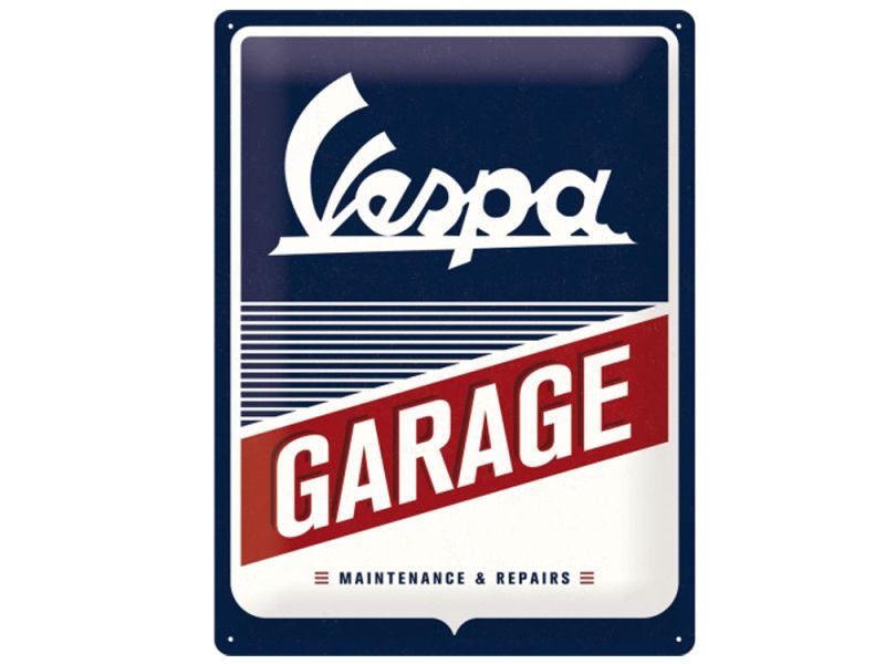Nostalgic-Arts Cartel de estaño Vespa Garage (30x40cm)
